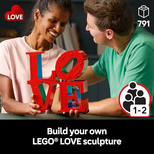 LEGO Art Love Collectible Building Set - DIY Kit for Adults, Ages 18+ - Gifts for Birthdays - Home Decor to Display on Table - 31214 - Image 2