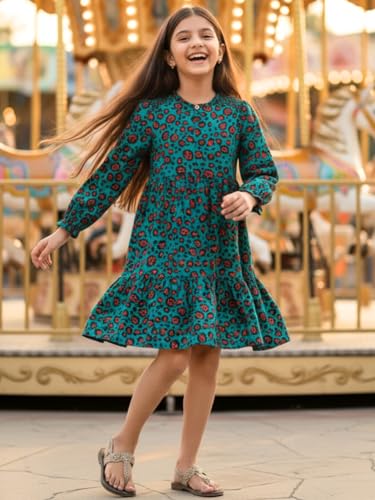 Image of Uptownie Lite Girls Knee Length A-Line Tiered Dress