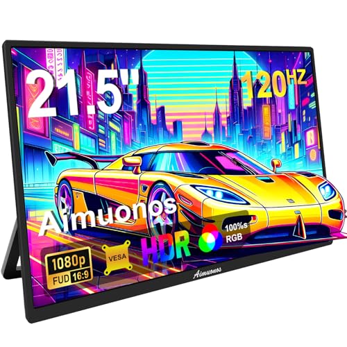 Amazon | 21.5インチポータブルモニター、1080Pモバイルモニター 120Hz