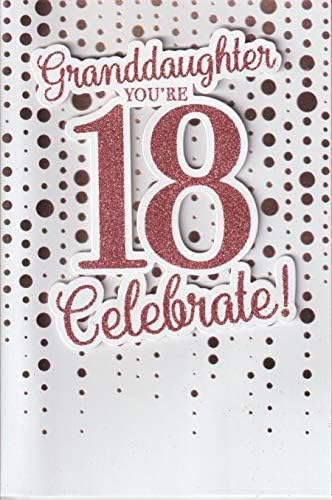 Granddaughter 18th Birthday Card ~ Granddaughter You're 18 Celebrate ...