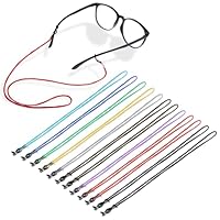 Andibro 12 Stück Nylon Brillenband, Bunt Verstellbar Brillenbänder Glasses Chain Brillenkordel für Sonnenbrillen Lesebrillen Kette Sportbrillenband Damen Herren (Mehrfarbig)