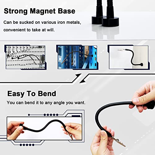 Image of 2 Pack Magnetic Helping Hands Soldering,Flexible Gooseneck Metal Arms for Automobile Electronics Soldering jewelry, Painting Art Crafts Hobby with Adjustable Alligator Clips