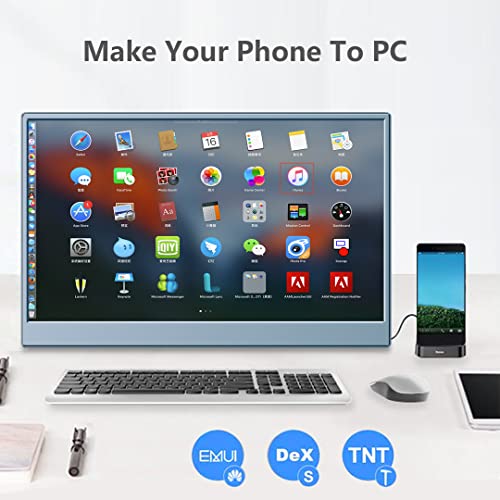 Magedok Portable Monitor 144Hz, 15.6 Inch Fhd Portable Screen For Laptop, 1Ms,Freesync,Hdr,External Mobile Display/Gaming Monitor With Dual Type C& Hdmi &Dp, Plug& Play With Built-In Stand #TOP5