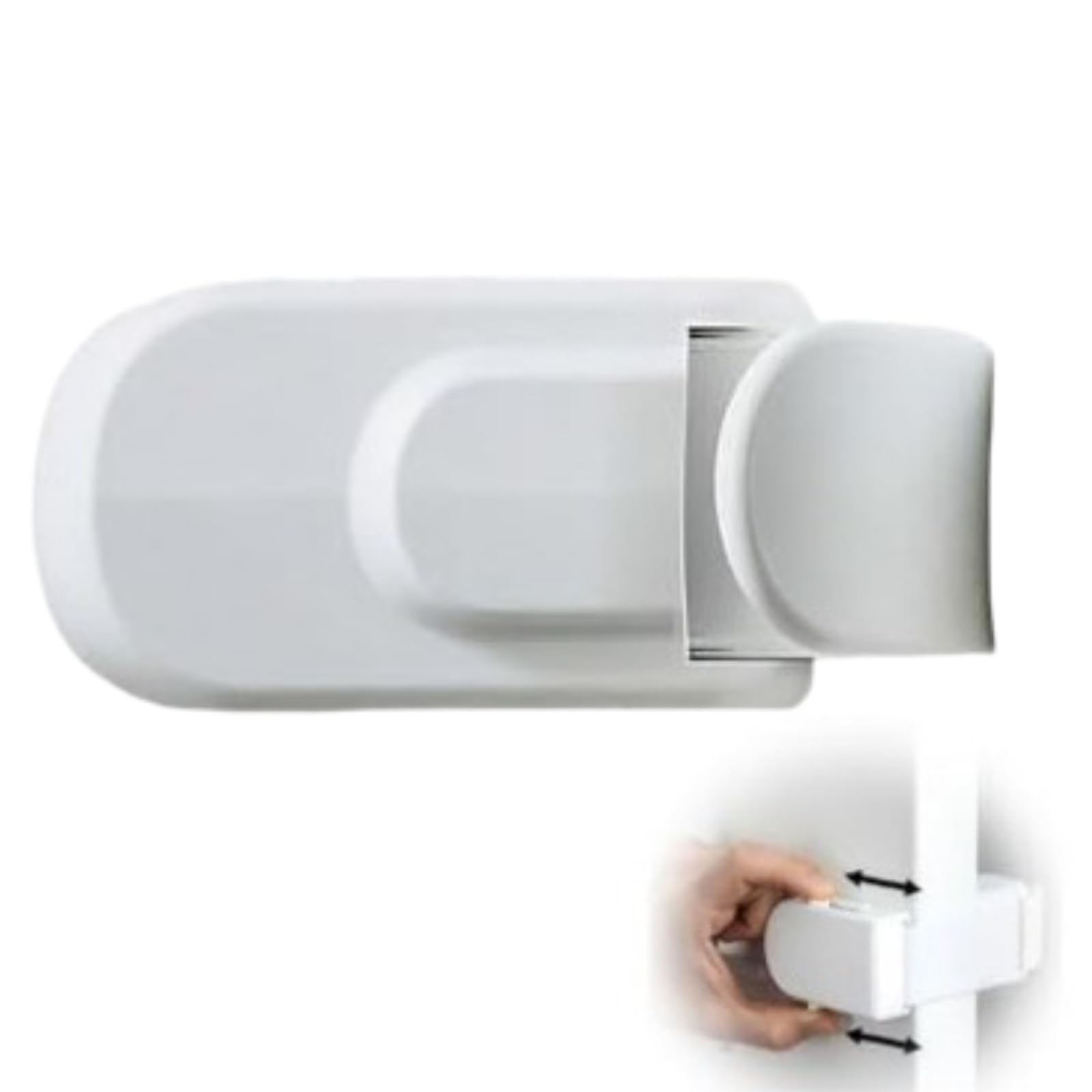 HugLock Door Lock,Snap On Child Safety Door Lock for Kids,No Adhesive Temporary Door Lock Without Drilling,Child Proof Door Latch Toddler Safety for Interior Doors&Cabinets,Easy Installation&Remove
