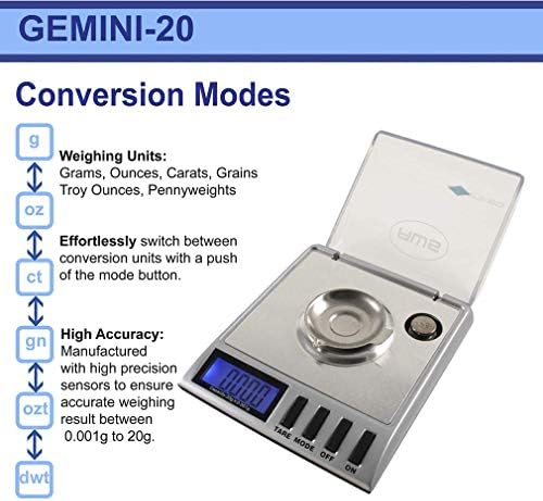 AWS American Weigh Scales Portable Milligram Scale, Stainless Steel