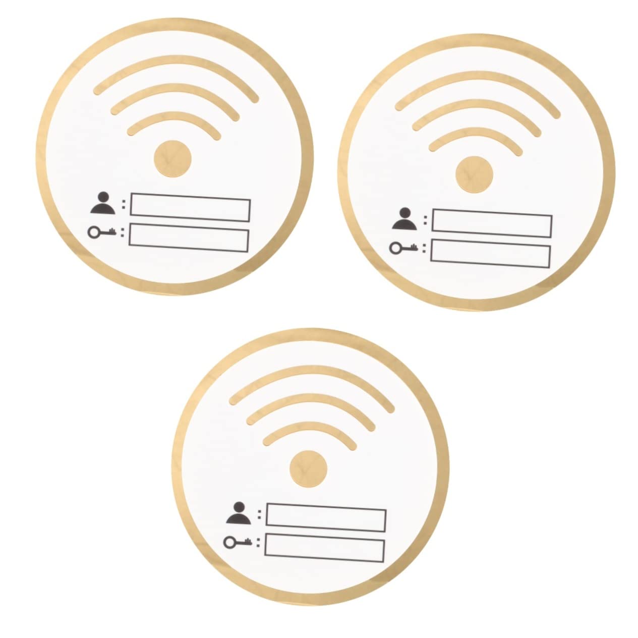 Signalisation wifi réutilisable pour table de restaurant et bureau