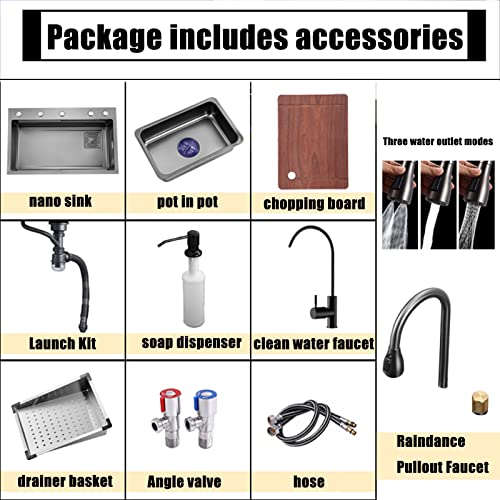 Évier cascade cuisine pluvieuse pour simplifier la préparation des repas - 5