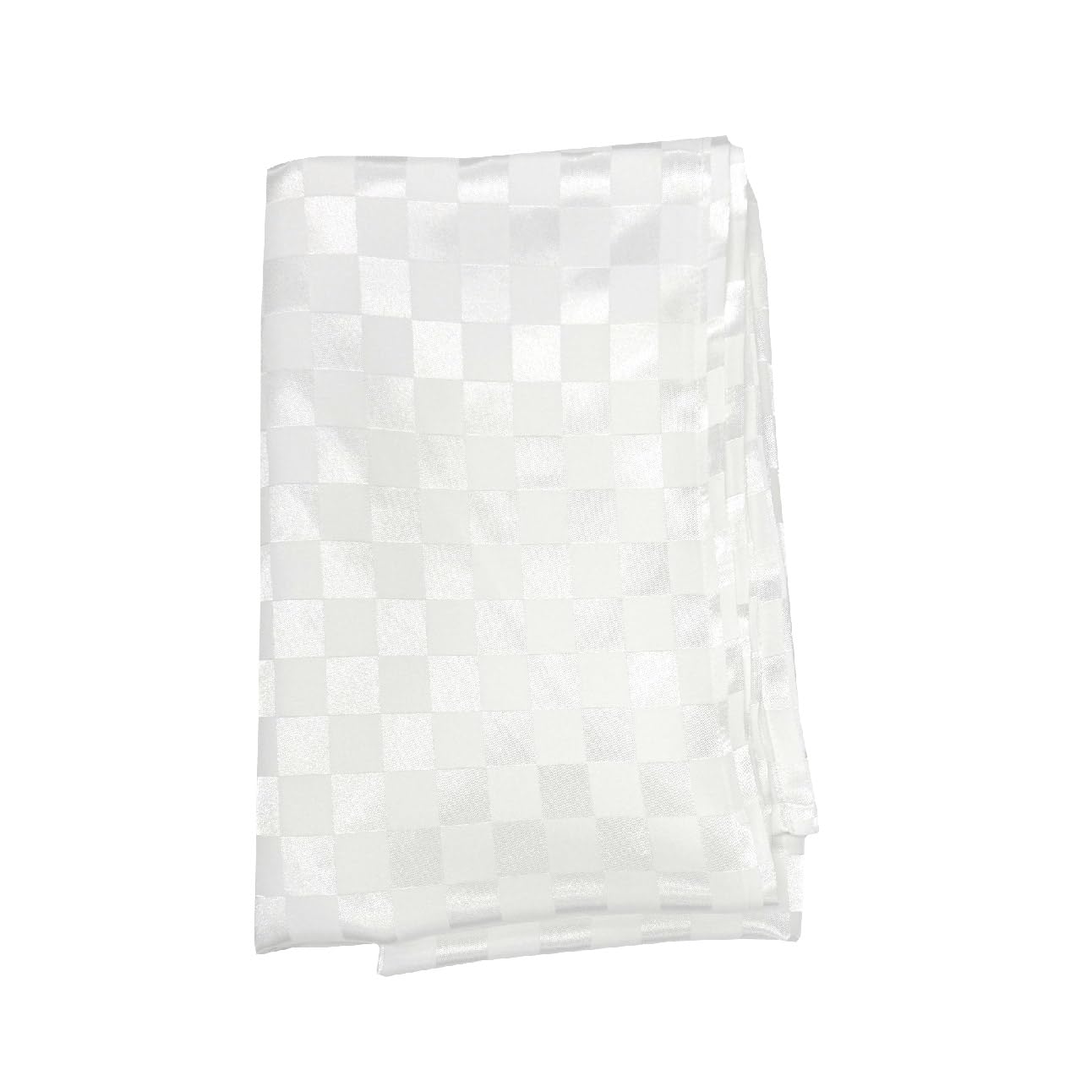 Japanese Furoshiki Wrapping Cloth White Ichimatsu Checkered 39in Japan