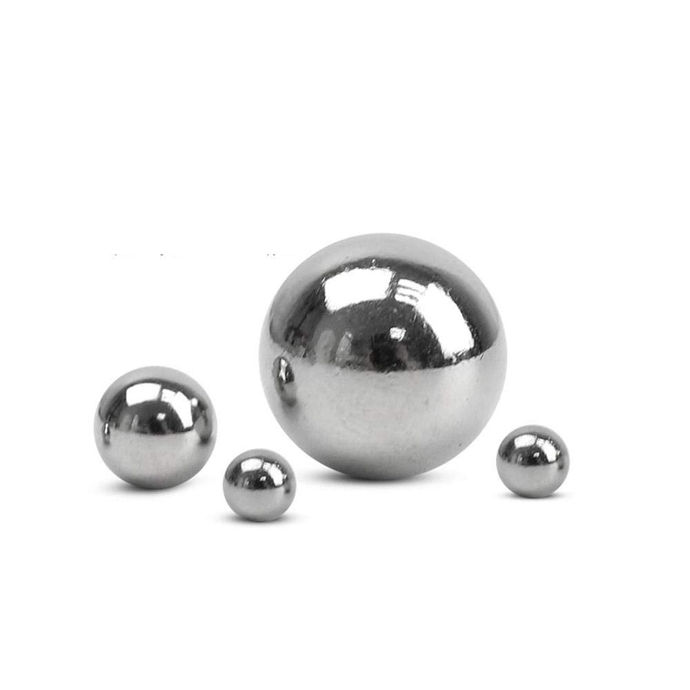 Rodamientos de Bolas, Bola de Acero Inoxidable 304, Bola Redonda sólida de precisión, Bola Grande de Acero Inoxidable de 20 m, 30 mm, 40 mm, 50 mm y 60 mm(18mm304 Material 10 Grains)