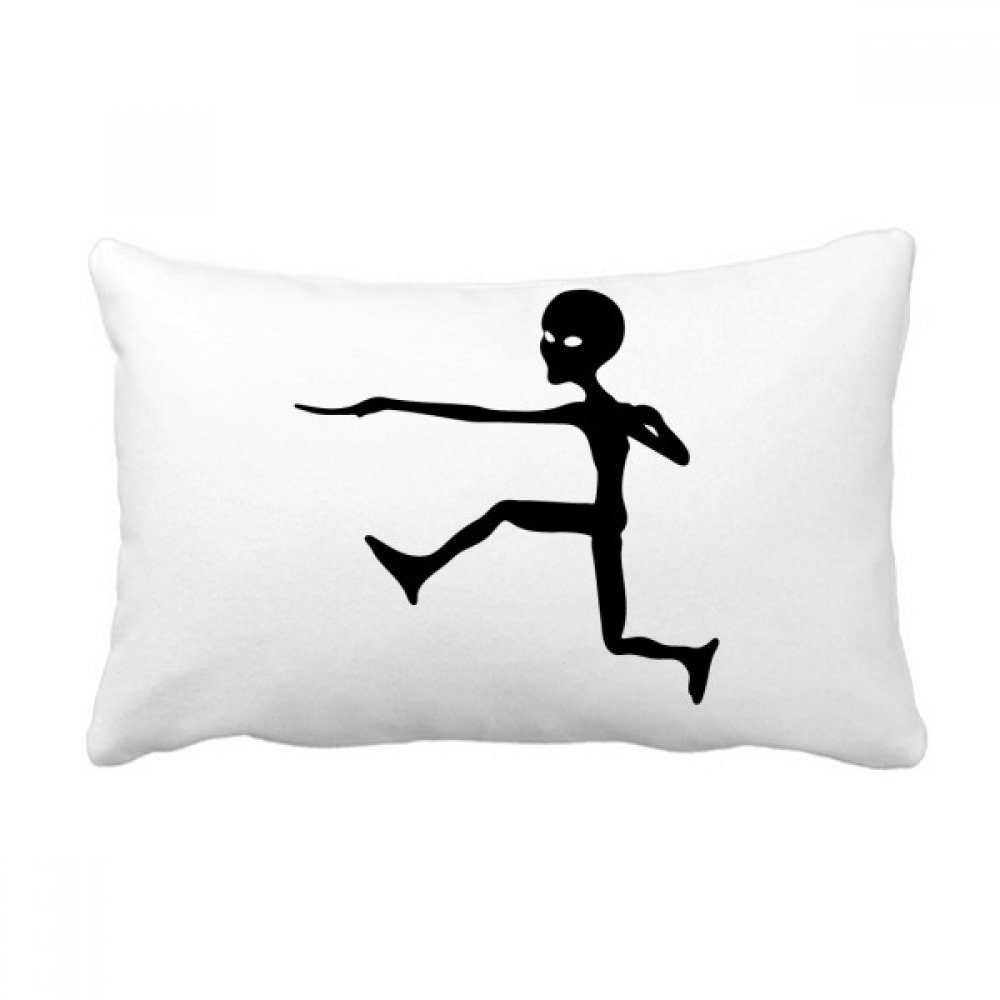 Coussin Alien Univers Monstre Saut multicolore de 16x24 pouces pour déco maison pop