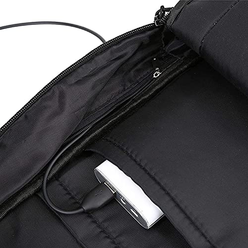 Sac à dos décontracté marron M imperméable résistant usure chargeur USB portable