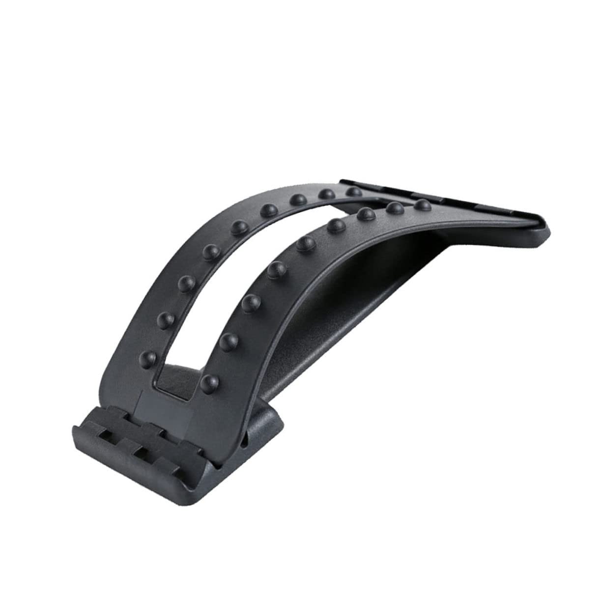 HOMOCONO 1pc Waist Stretcher Lumbar Spinal Stretcher Spine Massage Stretcher Lumbar Cushion Lumbar Back Stretching Device Mutitool Lumbar Traction Device Stretching Tool Deck Tools Pp Black