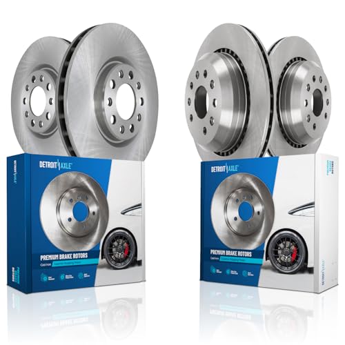 Image of Detroit Axle - Front and Rear Brake Rotors for 2020-2025 Jeep Gladiator