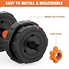 BOSWELL-Adjustable-Weights-Barbell-Dumbbells-Set-3-in-1-Non-Slip-Neoprene-Hand-with-Connecting-Rod-for-Adults-Women-Men-Workout-FitnessHome-Gym-Exercise-Training-Equipment Adjustable Weights Barbell Dumbbells Set, 22 lbs BOSWELL 3 in 1 Non-Slip Neoprene Hand with Connecting Rod for Adults Women Men Workout Fitness,Home Gym Exercise Training Equipment YA022