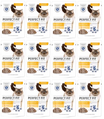 Produktbild von Perfect Fit Sensitive 1+ mit Huhn Katzen-Nassfutter - 12 x 85 g