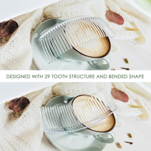 6 Peines Transparentes para Peinado French Twist miniatura 6