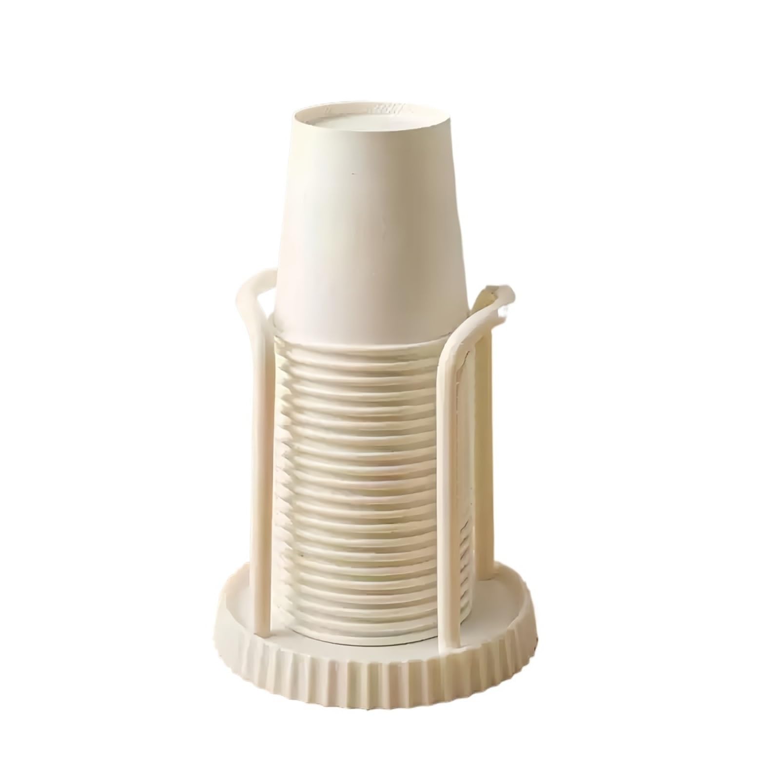 Zuglqysx Cream Kitchen Paper Cup Holder Cups Picker Multifunctional Desktop Storage Rack Household Coffee For Home For Cup Storage(Cream)