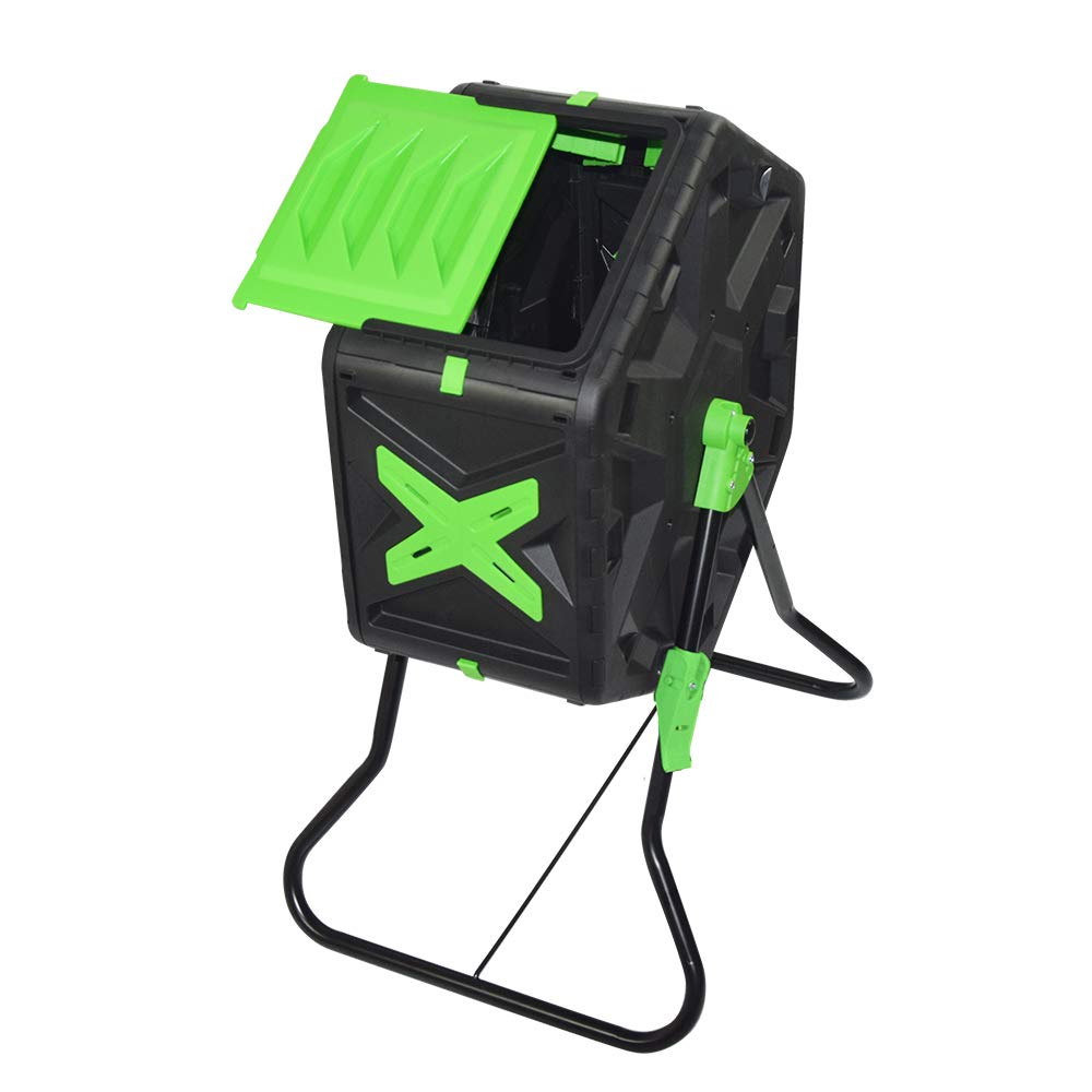 Buy 70L Tumbling Compost Bin, Single Chamber Compost Tumbler with Easy