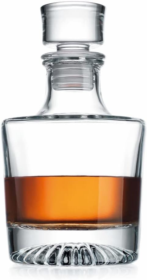 Godinger Chill Whiskey Decanter, Liquor Decanter, for Bourbon, Scotch, Beer, Vodka & Wine, Barware & Drinkware, 25oz