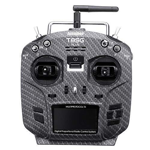 Makerfire Jumper T8SG V2.0 Plus 2.4GHZ 12CH RC Émetteur Radio Carbone Édition Spéciale Hall Gimbal Multi-protocole pour Flysky Frsky RC Racing Drone Car Boat (Mode 2)