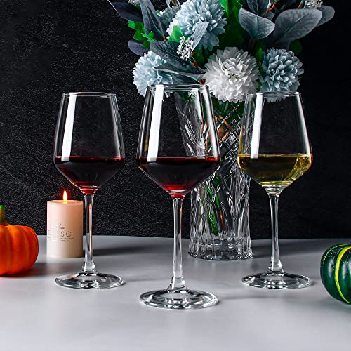 Czumjj Wine Glasses Set Of 12, 12 Oz Durable Red White Wine Glasses For Wedding, Party, Dishwasher Safe thumb #4