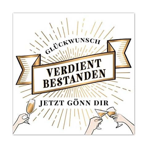 Flaschenetikett Verdient Bestanden, Aufkleber, Etikett selbstklebend Cover