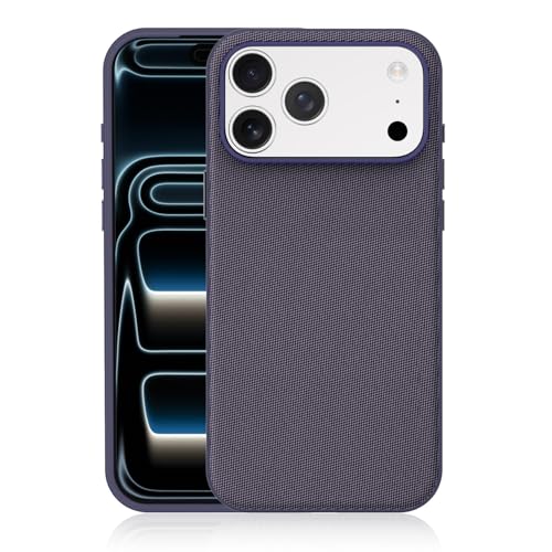 �y�ČRMIL�K�i�zFLURIKA for iPhone 16 Plus �P�[�X MagSafe�Ή� �v���~�A���e�b�N�t�@�u���b�N �����^ ���h�~ ���S�ȋ������J�����ی� �t���J�o�[�{�^���P�[�X, Purple