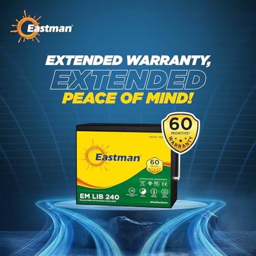 Image of Eastman EM LIB 240 Smart Lithium-Ion Inverter Battery 12.8V 150Ah for Home, Office & Shops | Universal Compatible | Lead Acid Replacement | Zero Maintenance | Fast Charging | 5 Years Warranty
