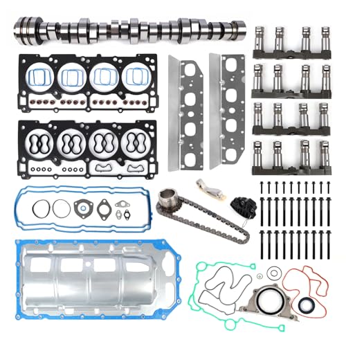 5.7 Hemi Camshaft And Mds Lifters Kit Wtiming Chain  Head Gaskets Set Compati...