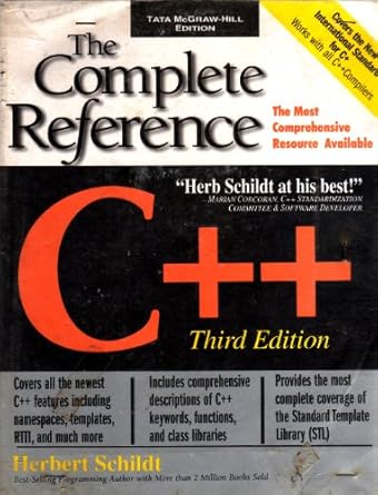 C++: The Complete Reference - Third Edition: Herbert,Schildt ...
