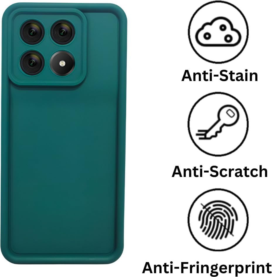 Image of Scalebee Back Cover for Poco X6 Pro 5G / Mi Redmi K70E 5G | Full Camera Protection | Liquid Silicon Case | Flexible Bumper Case for Poco X6 Pro 5G / Mi Redmi K70E 5G (Blue)