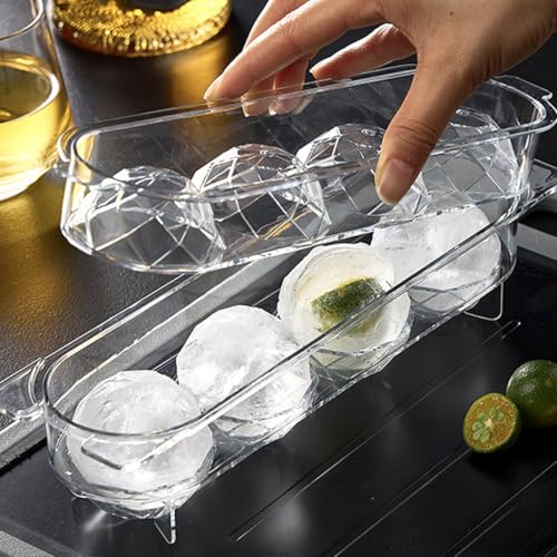 Molde para cubitos de hielo esfera 3 cm plástico reutilizable miniatura 6
