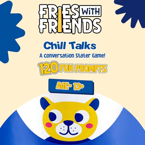 Image of Popcorn Stick Game for Kids, Teens, and Adults, Fun Questions & Conversation Starter Party Games, Fries with Friends (Chill Talks) 120 Double-Sided Ice Breaker Sticks Play for Age 13+