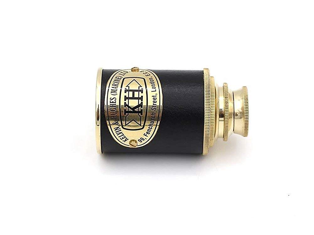 Mahira Nautical Kelvin Hughes London Telescope Royal Antique Look Vintage Pirate Solid Brass A