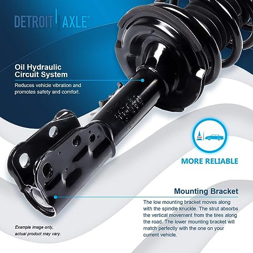 Image of Detroit Axle - Front Struts w /Coil Springs Sway Bars Rear Shock Absorbers Replacement for Chevy Equinox Pontiac Torrent - 6pc Set