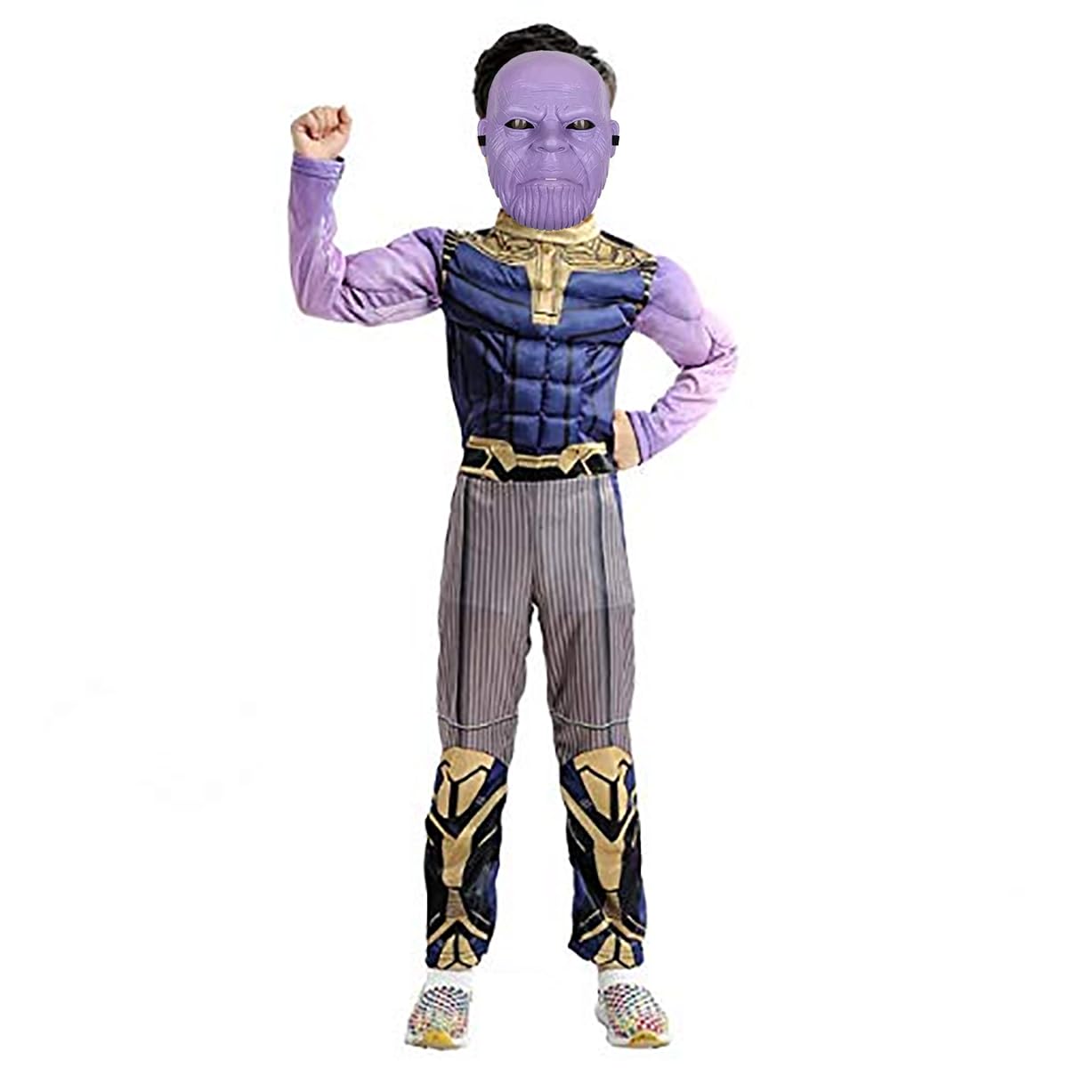 FancyDressWale The End Game Super Hero THAANOOS Costume with Infinity Gauntlet and LED Mask (Multicolor 7-9 Years) (B07XP976X8) Amazon Price History, Amazon Price Tracker