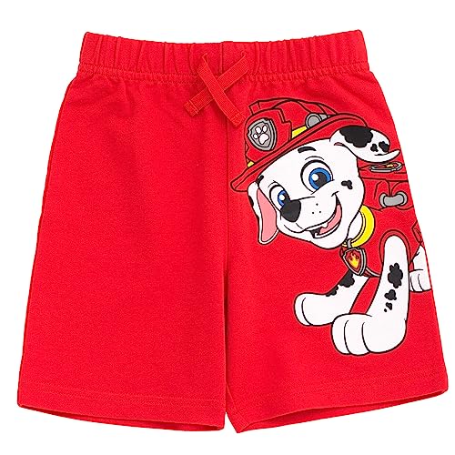 Image of Paw Patrol Chase Skye Rubble Marshall Cosplay T-Shirt and Bike Shorts French Terry Outfit Set Toddler to Big Kid