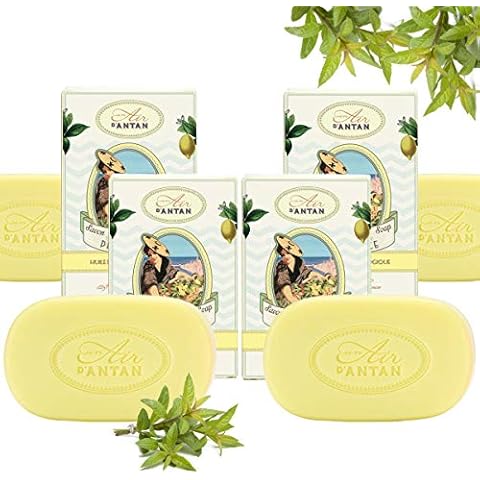 Seife Stück 4er Pack Un Air d'Antan/ Eisenkraut Der Provence/Arganöl & Sheabutter Bio/Handseife/Feste Seife/Duschseife Männer/So Sanft Wie Marseille Seife Cover