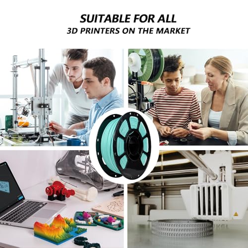 Image of iBOSS Matte Mint Green PLA+ Filament 1.75mm, 3D Printer PLA Plus Filament, Dimensional Accuracy + /- 0.02 mm, Higher Toughness Clog-Free Filament for Most FDM Printers, 2.2lbs
