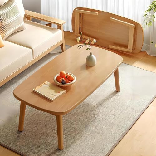 Petite table d'appoint de canapé pliante en bois pour petit espace