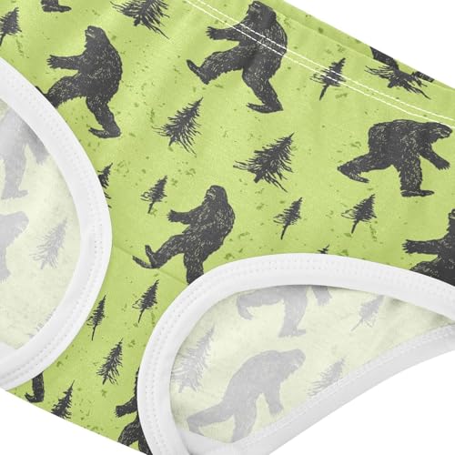 Little Girl Underwear Toddler Panties Kids Undies Bigfoot Soft Cotton Briefs 2T-8Y4