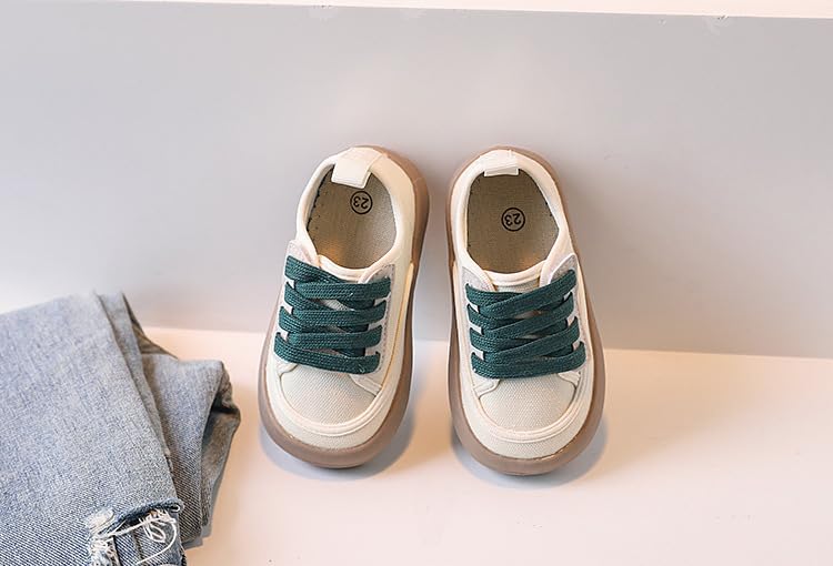 Kids Canvas Shoes Boys Girls Casual Sneakers Toddler Little Kids Footwear Non-Slip Sole Shoes Lightweigh Walking Shoes3