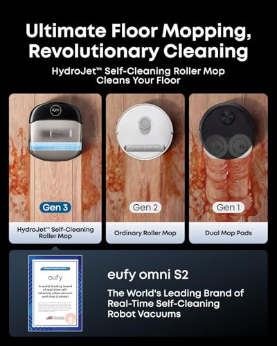 eufy Omni S2 Robot Vacuum and Mop Combo, 30,000 Pa, 99.99% Germ photo 9