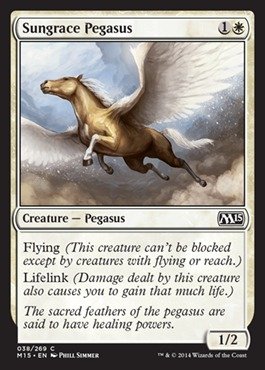 Magic The Gathering - Sungrace Pegasus (038/269) - Magic 2015
