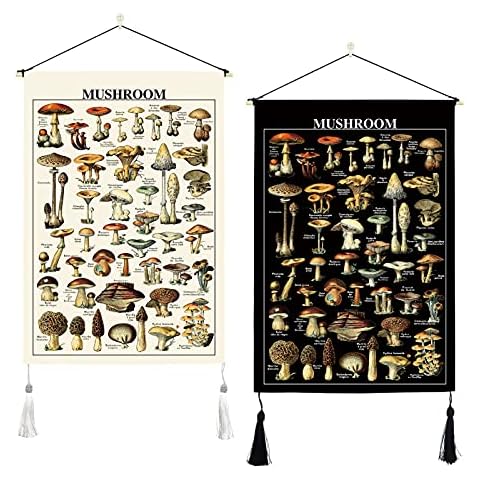 ORTIGIA Mushroom Tapestry Wall Hanging Set Cover