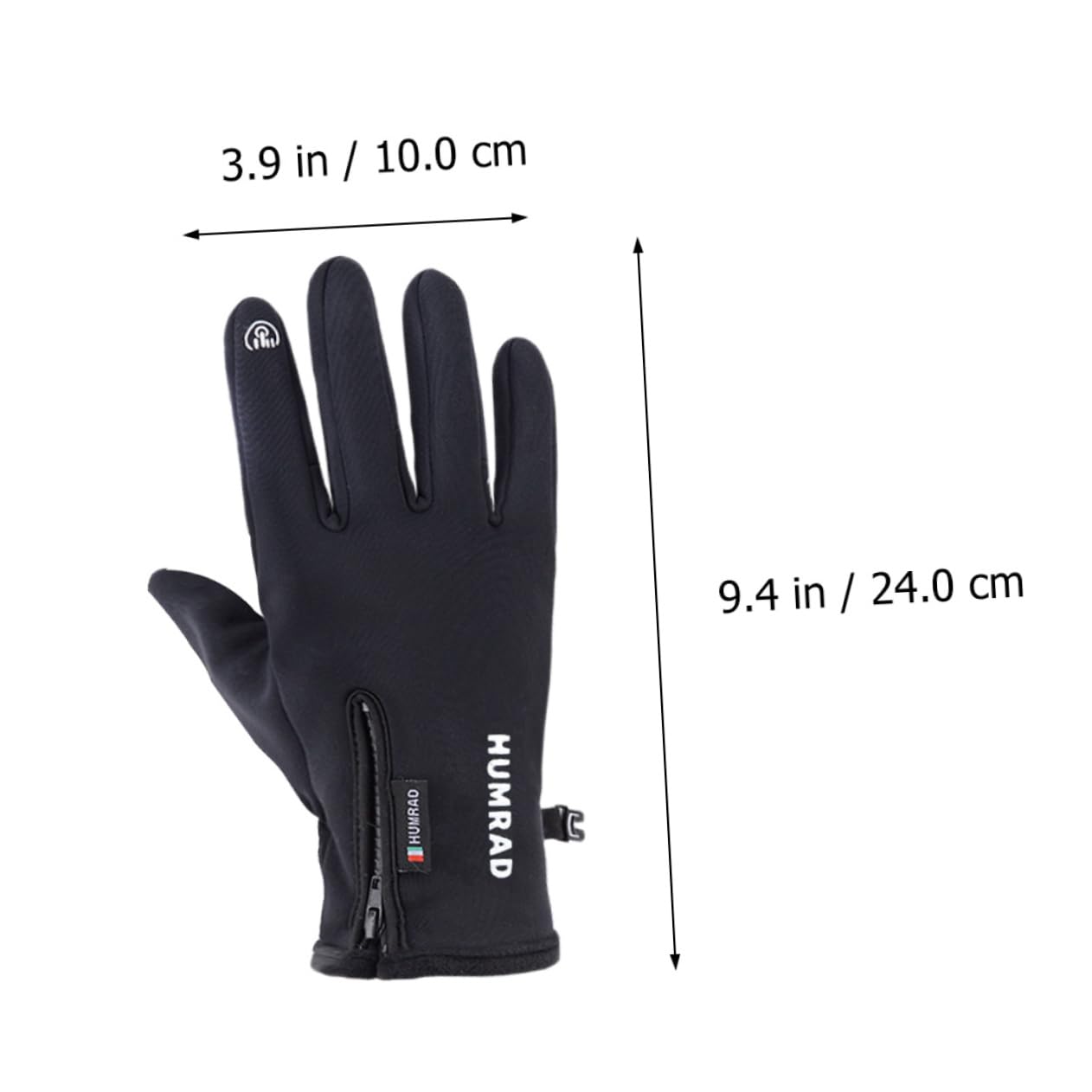 FOMIYES 1Pair Windproof Touch Screen Gloves for Men Fleece Lined Cycling Gloves for Winter Sports Skiing and Outdoor Activities