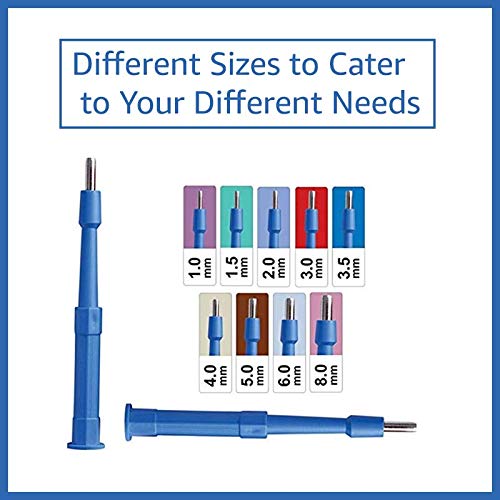 Medblades Disposable Biopsy Punch, Sterile Biopsy Dermal Punch For Piercing, Stainless Steel Skin Piercing Tool With Protective Handle (Box Of 25)(1 Mm) #TOP1