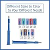 Disposable Biopsy Punch, Sterile Biopsy Dermal Punch for Piercing, Stainless Steel Skin Piercing Tool with Protective Handle (Box of 25)(1 MM)