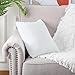 MANDIOO Cotton Knitted Decorative Throw Pillow Covers Soft Cozy Outdoor Cushion Cases Luxury Modern Pillowcases for Couch Sofa Bed 20x20 Inches White