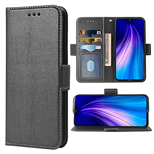Housse Redmi Note 8 antichoc avec clapet support vidéo et fentes pour cartes